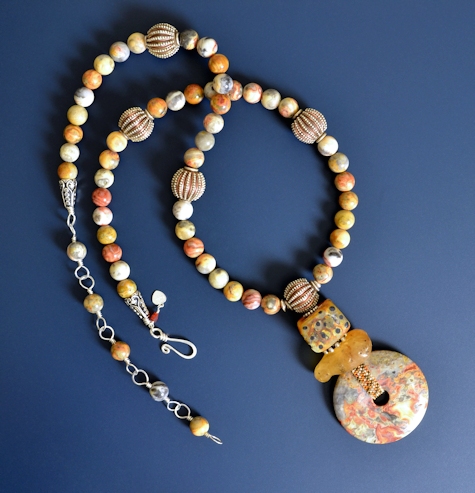 Crazy Lace Pi Necklace