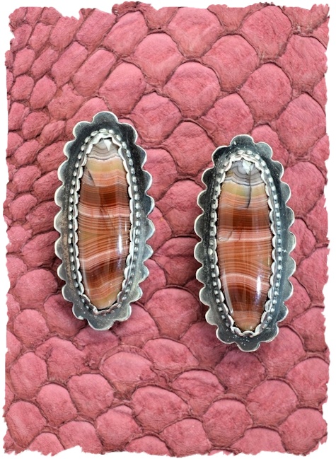 Laguna Agate Earrings - Mary Hicklin Laguna Agate Earrings