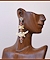 Rattlesnake Earrings on model- Mary Hicklin Rattlesnake Earrings on model