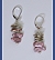 Rhodochrosite Mandala Earrings