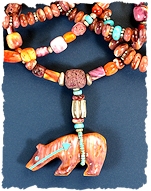 Spiny Mini Bear Necklace