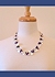 Amethyst and Mother of Pearl Necklace on model- Mary Hicklin Amethyst and Mother of Pearl Necklace on model