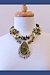 Monet's Garden Necklace on model- Mary Hicklin Monet's Garden Necklace on model
