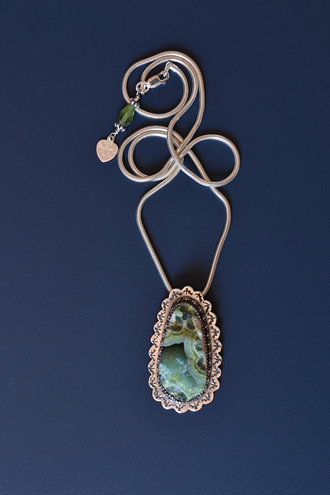 Smithsonite Pendant Necklace - Mary Hicklin Smithsonite Pendant Necklace