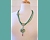 Variscite Frog Necklace on model- Mary Hicklin Variscite Frog Necklace on model