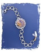 Golden Lace Agate Bracelet