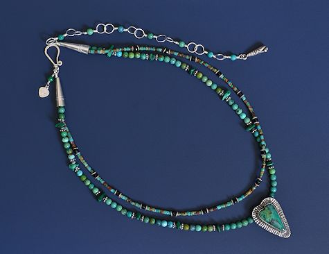 Chrysocolla Mermaid Necklace - Mary Hicklin Chrysocolla Mermaid Necklace