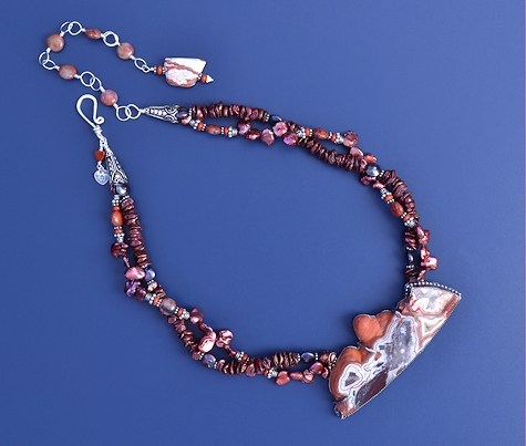 Crazy Lace Mountains Necklace - Mary Hicklin Crazy Lace Mountains Necklace