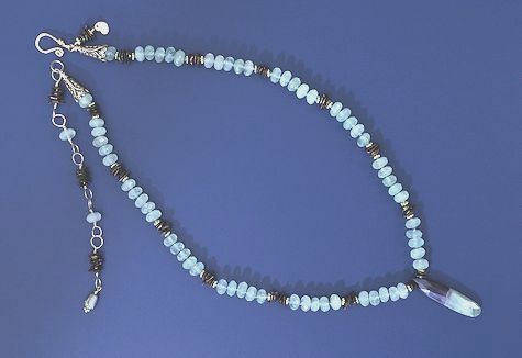 Prehnite Pendant Necklace - Mary Hicklin Prehnite Pendant Necklace