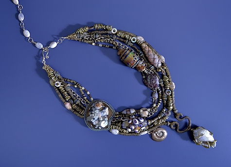 Drusy Gastropod Necklace - Mary Hicklin Drusy Gastropod Necklace