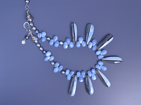 Blue Opal Necklace - Mary Hicklin Blue Opal Necklace