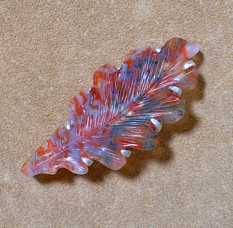 Agate Leaf Brooch - Mary Hicklin Agate Leaf Brooch