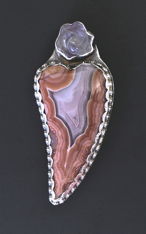 Laguna Agate Brooch - Mary Hicklin Laguna Agate Brooch