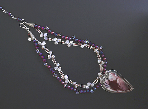 Cranberry Jasper Necklace - Mary Hicklin Cranberry Jasper Necklace