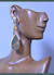 Drusy Idocrase Earrings on model