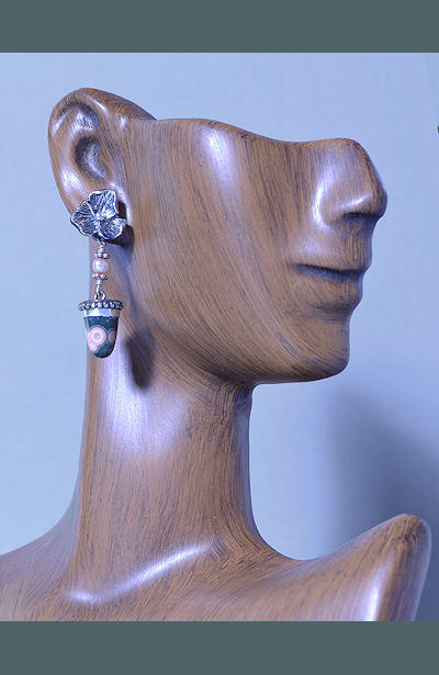 Ocean Jasper Bullet Earrings - Mary Hicklin Ocean Jasper Bullet Earrings