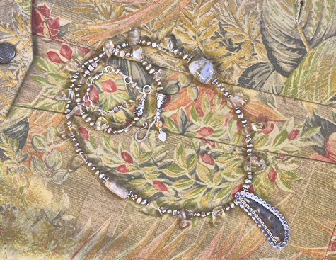 Marcasite in Agate Necklace