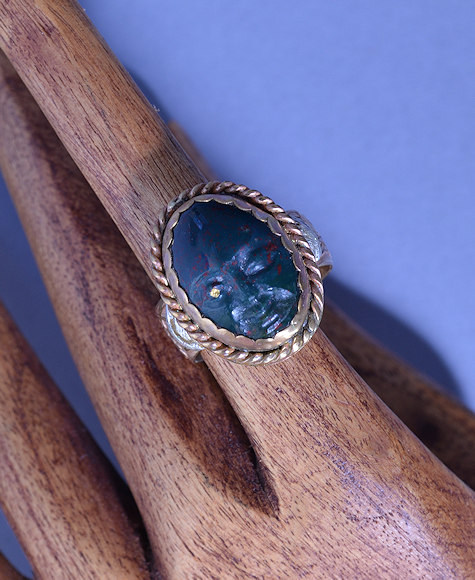 Green Man Ring - Mary Hicklin Green Man Ring