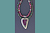 Ruby Zoisite Heart Necklace Detail
