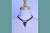 Ruby Zoisite Heart Necklace on model