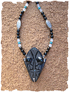 Sgraffito Frog Necklace