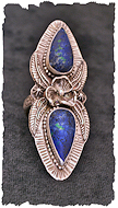 Matte Azurite Ring