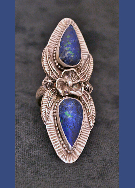 Matte Azurite Ring