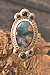 Needles Blue Chrysocolla Ring - Mary Hicklin Needles Blue Chrysocolla Ring