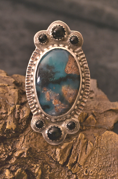 Needles Blue Chrysocolla Stack - Mary Hicklin Needles Blue Chrysocolla Stack