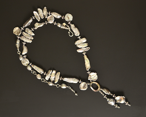 Grey Pearls Necklace